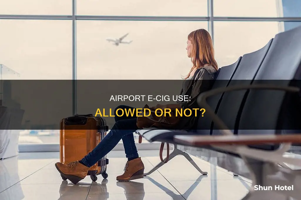 can you use an e cig in an airport