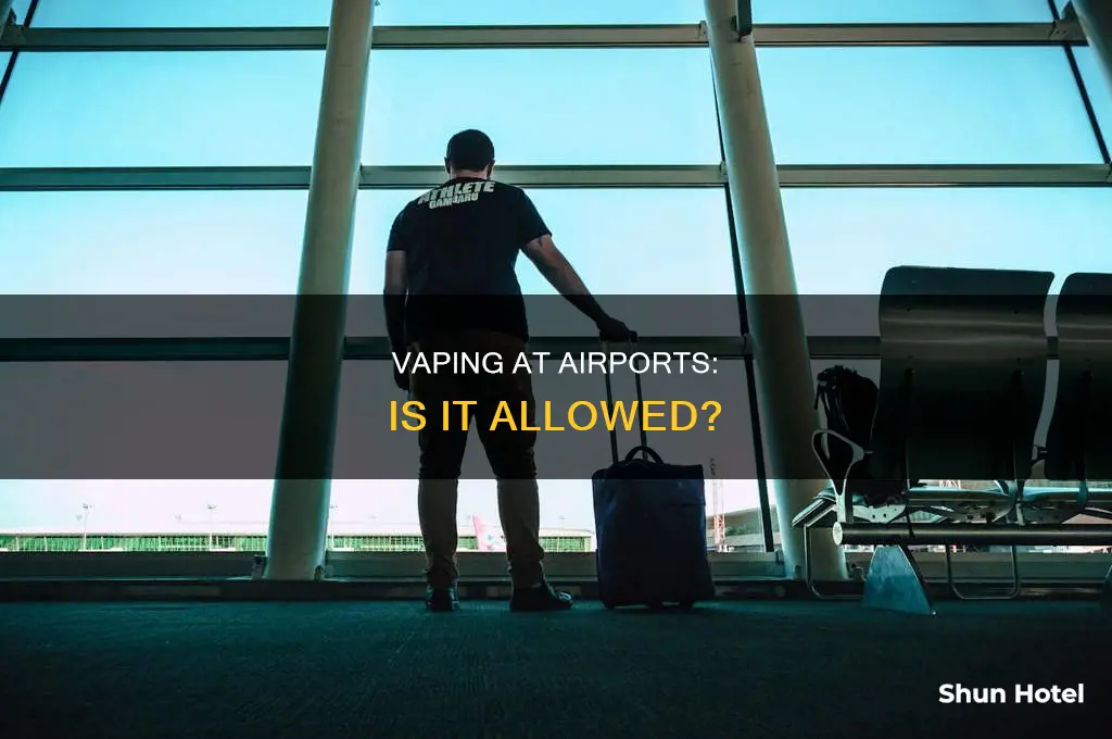can you use an e-cigarette in an airport