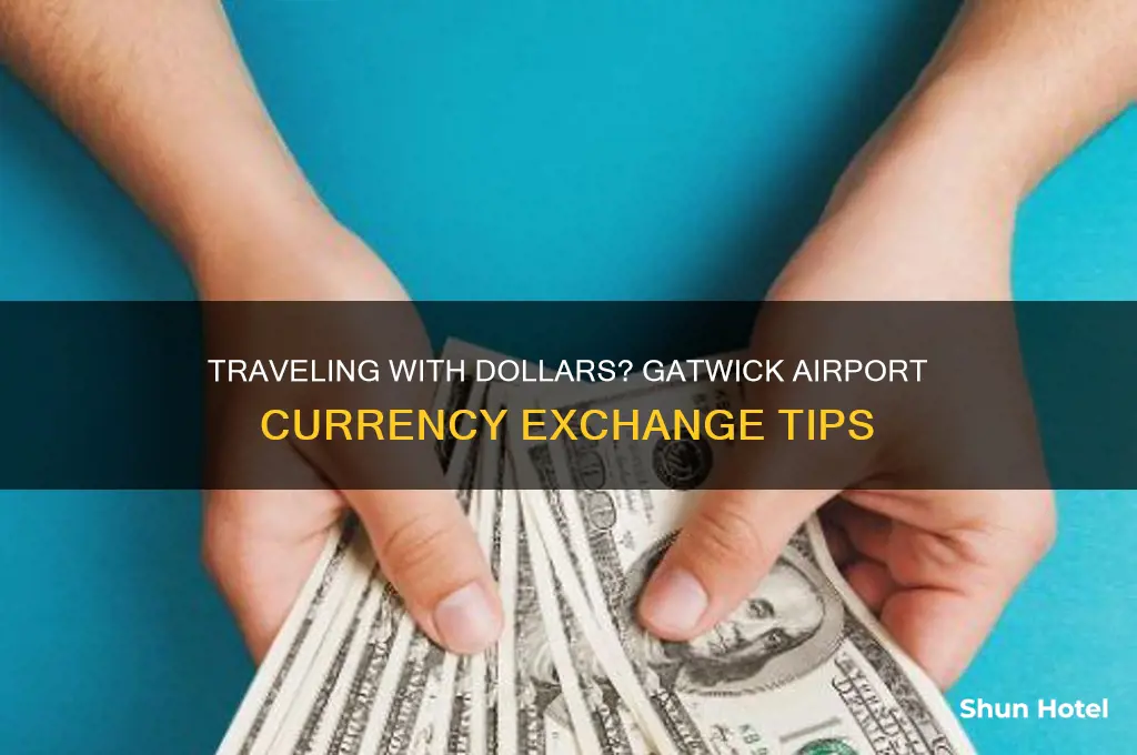 can you use dollars at gatwick airport