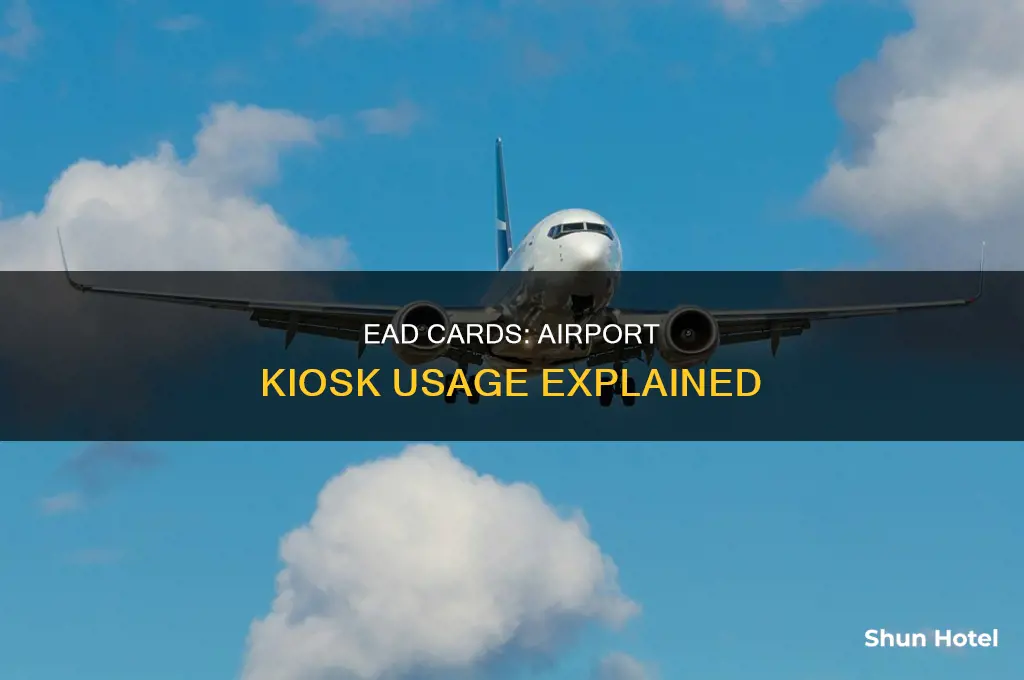 can you use ead card at airport kiosks
