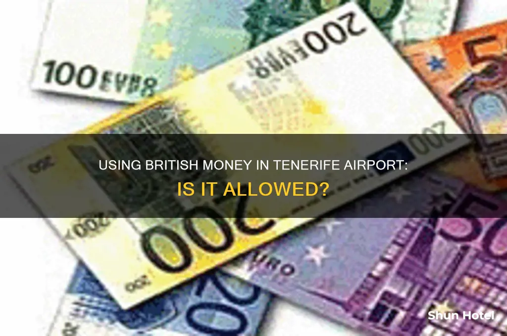 can you use english money in tenerife airport