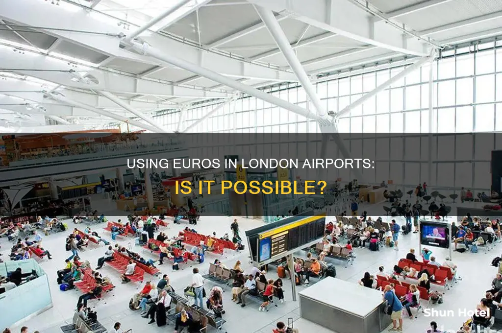 can you use euros in london airport