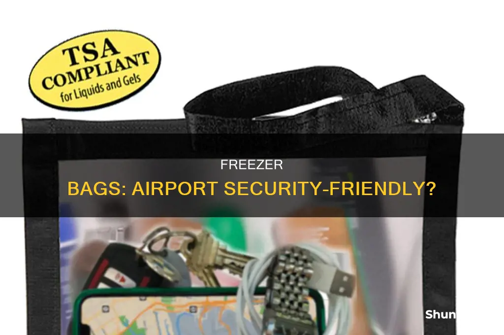 can you use freezer bags for airport security