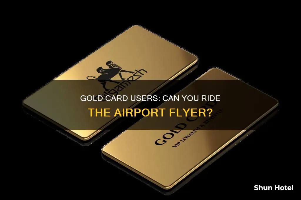 can you use gold card on wellington airport flyer bus