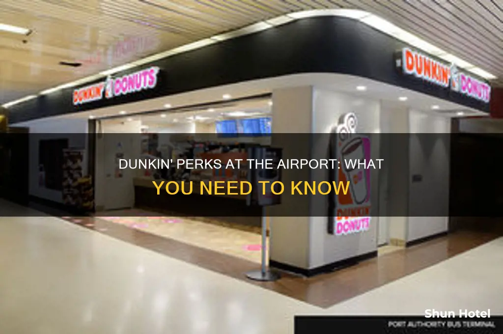 can you use perks dunkin at airport