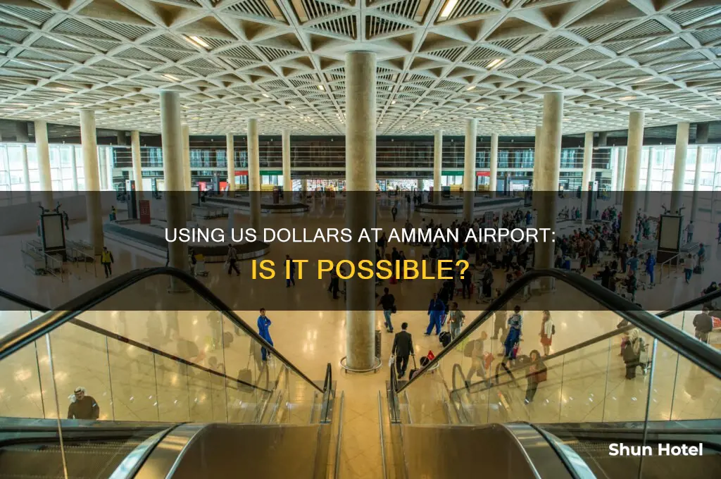 can you use us dollars in amman airport