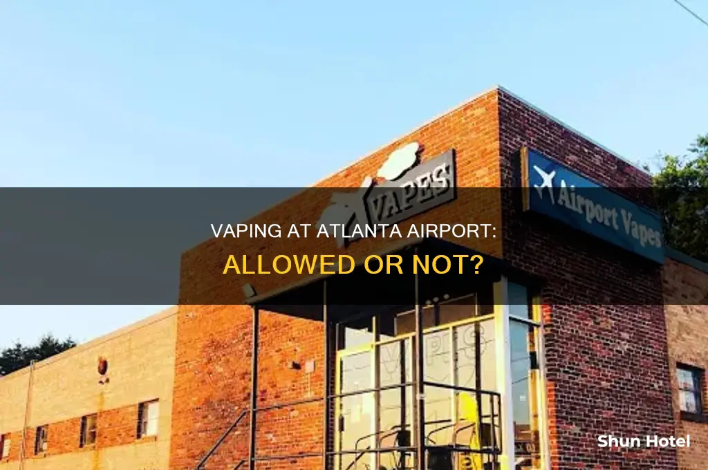 can you vape anywhere in atlanta airport
