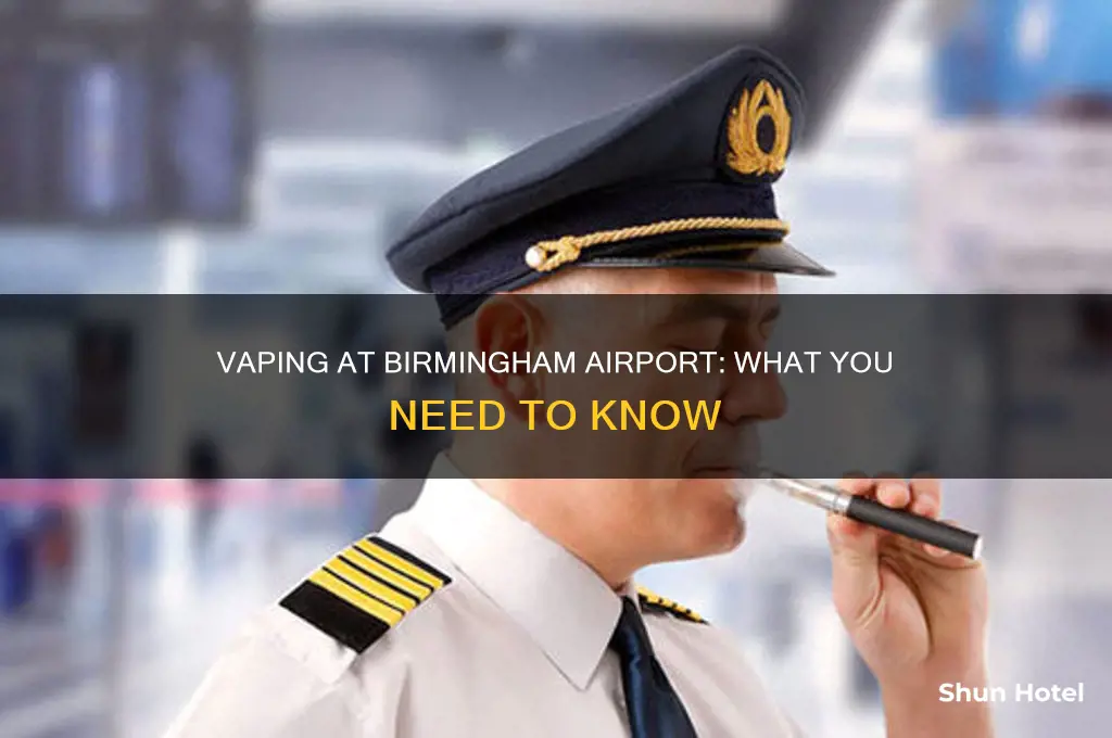 can you vape at birmingham airport