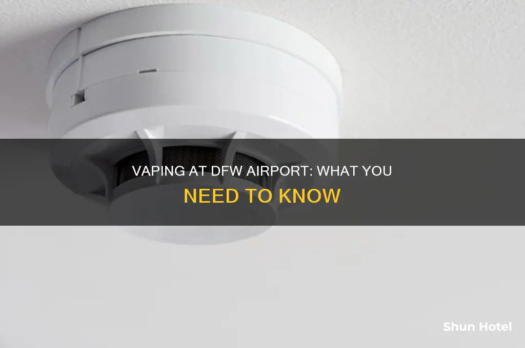 can you vape at dfw airport