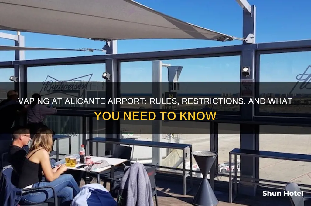 can you vape in alicante airport
