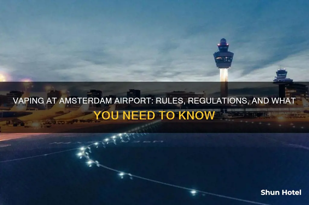 can you vape in amsterdam airport