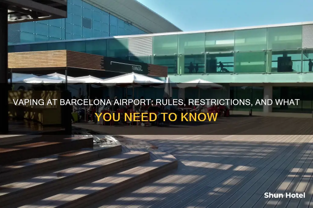 can you vape in barcelona airport
