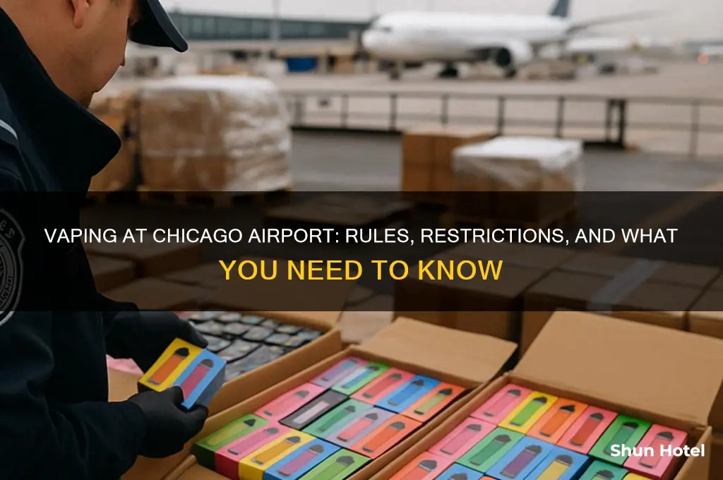 can you vape in chicago airport
