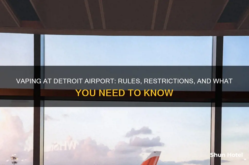 can you vape in detroit airport