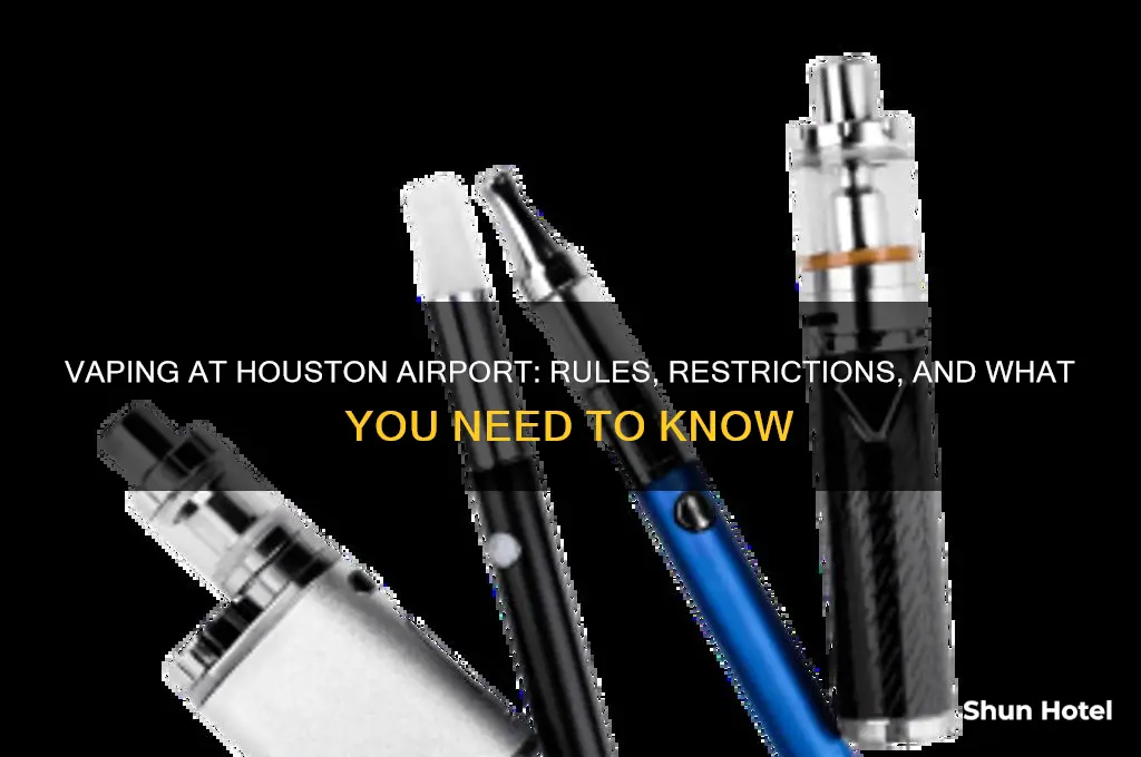 can you vape in houston airport