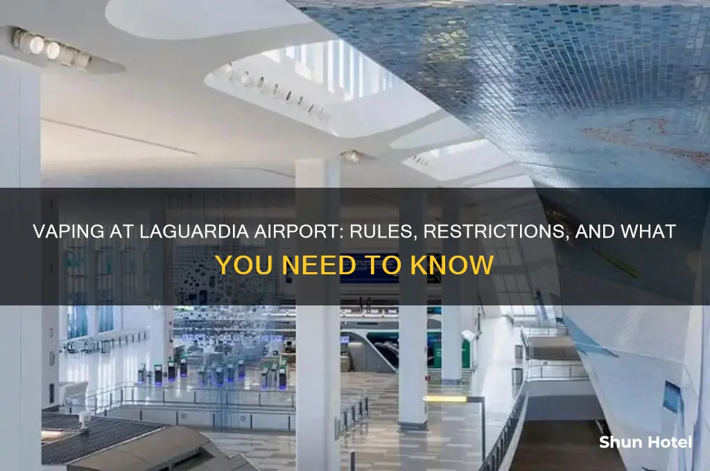 can you vape in laguardia airport