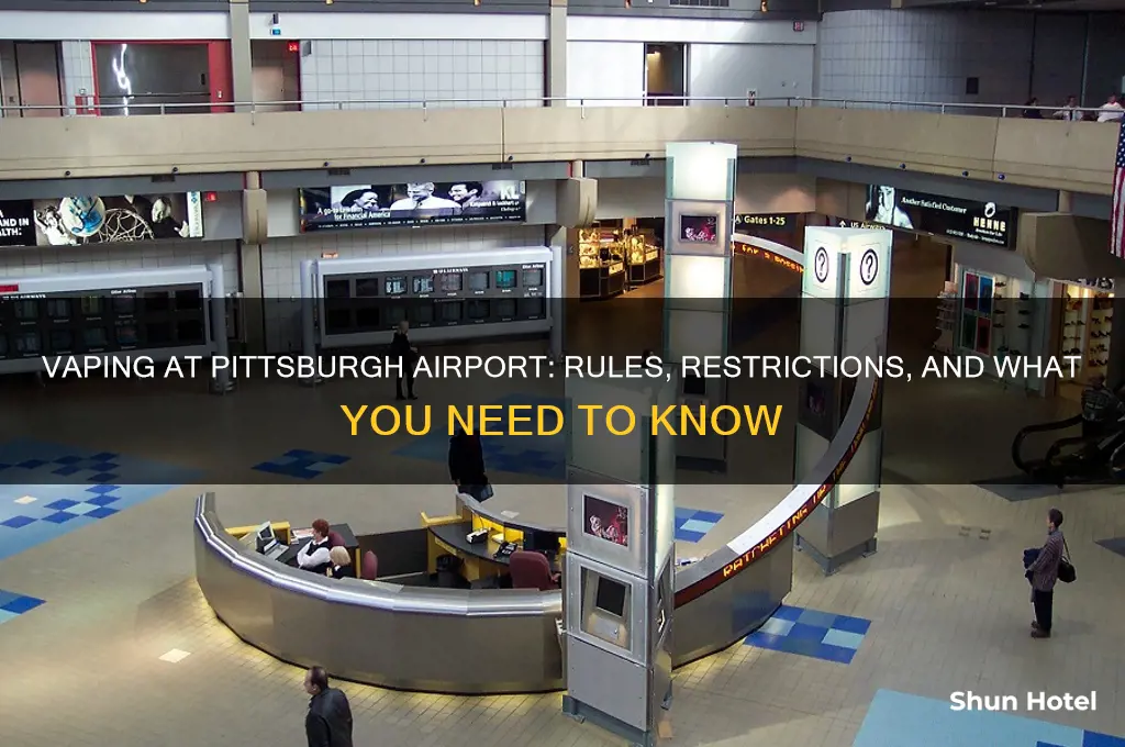 can you vape in pittsburgh airport