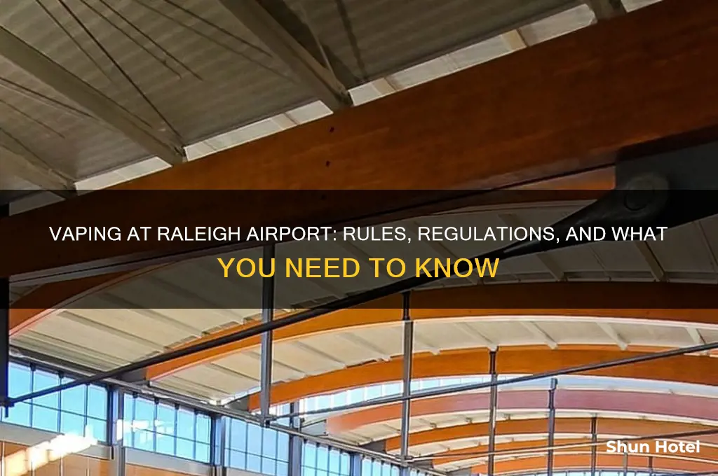 can you vape in raleigh airport