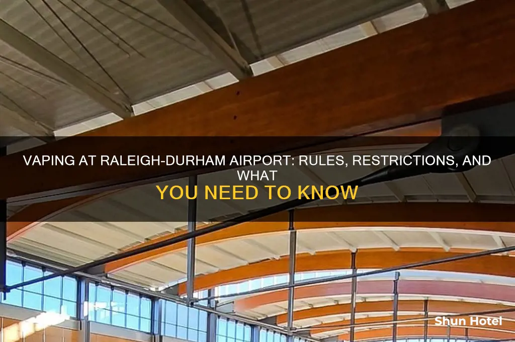 can you vape in rawleigh durham airport