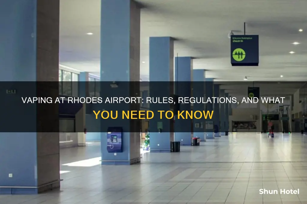 can you vape in rhodes airport