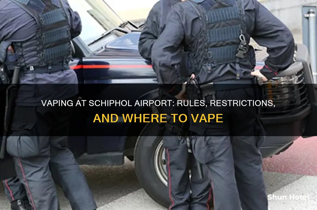 can you vape in schiphol airport