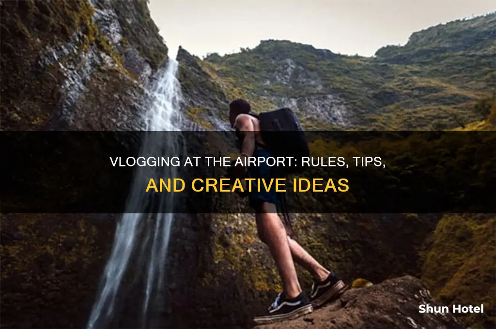 can you vlog at the airport