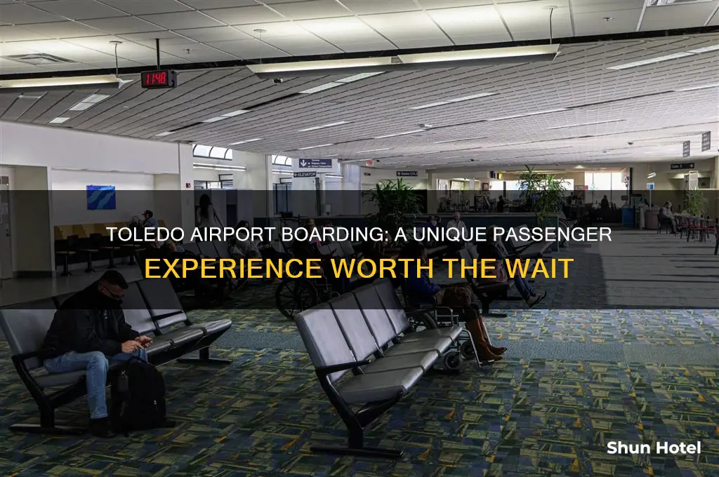 can you wait to watch passengers board at toledo airport