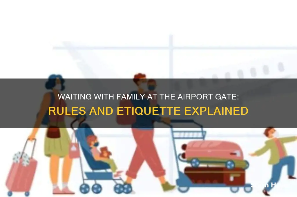 can you wait with family at the airport gate