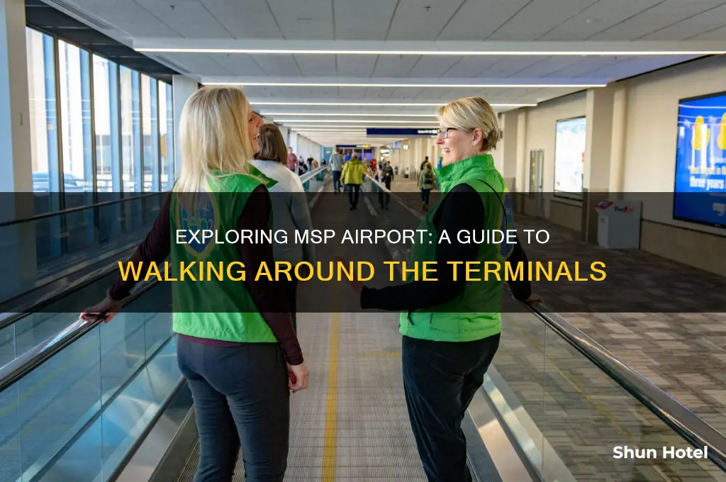 can you walk around msp airport