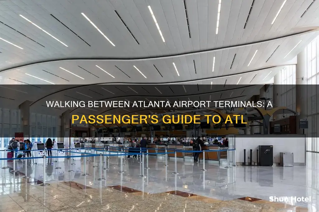 can you walk between terminals at atlanta airport