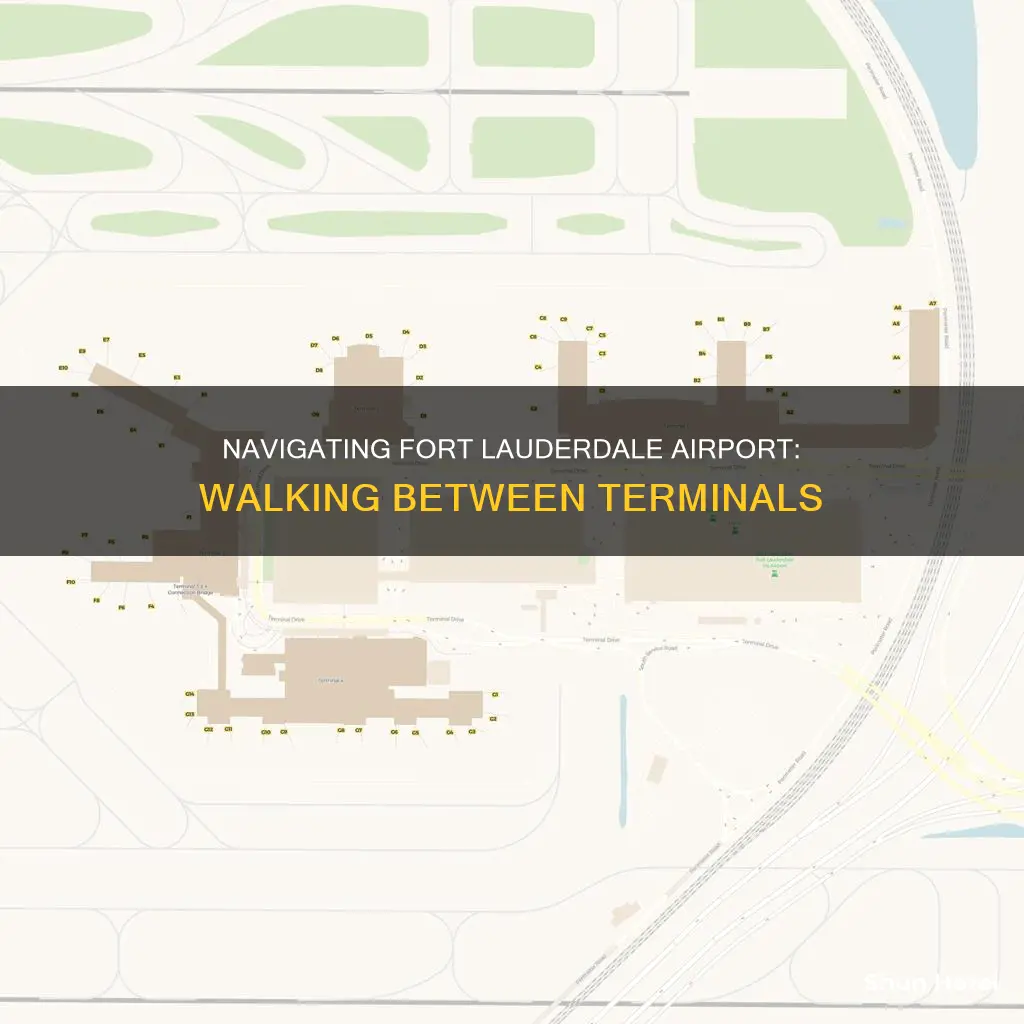 can you walk between terminals at fort lauderdale airport