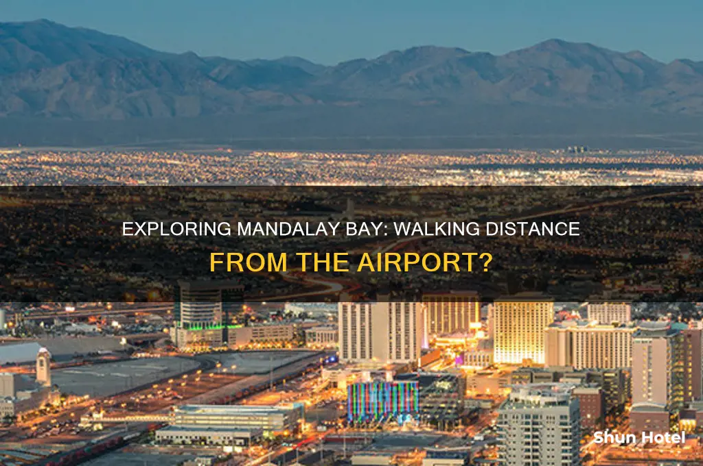 can you walk from airport to mandalay bay