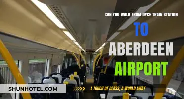 Dyce Train Station to Aberdeen Airport: Walking Distance?