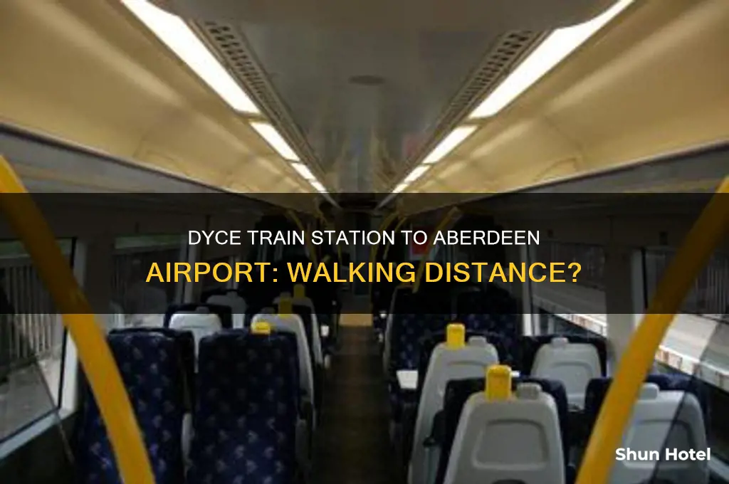 can you walk from dyce train station to aberdeen airport