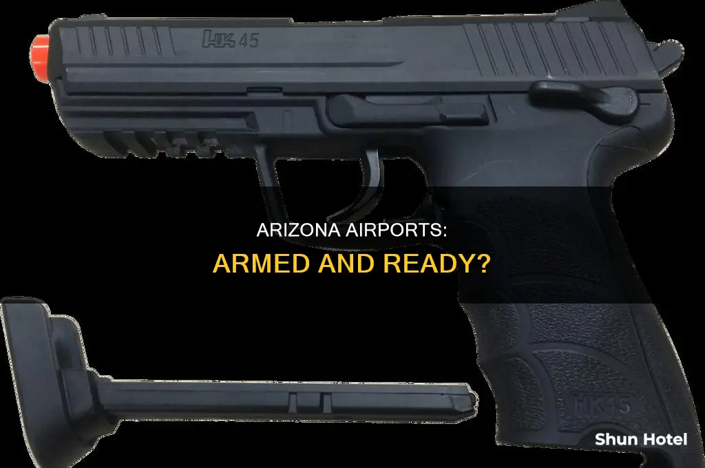 can you walk into an airport legally armed in arizona