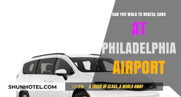 Walking to Rental Cars at Philadelphia Airport
