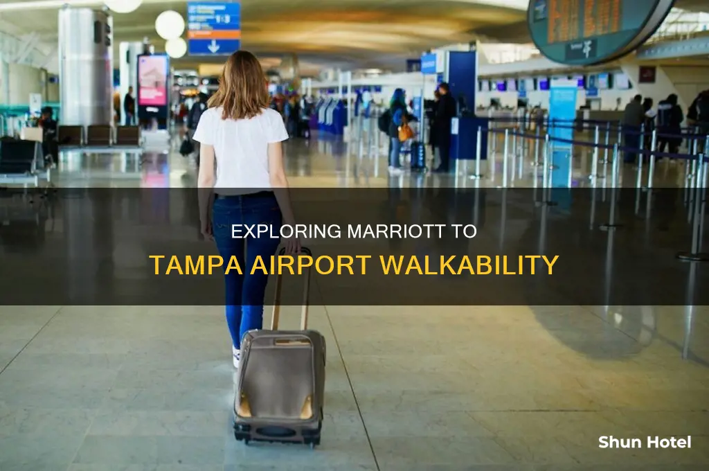 can you walk to tampa airport from marriott