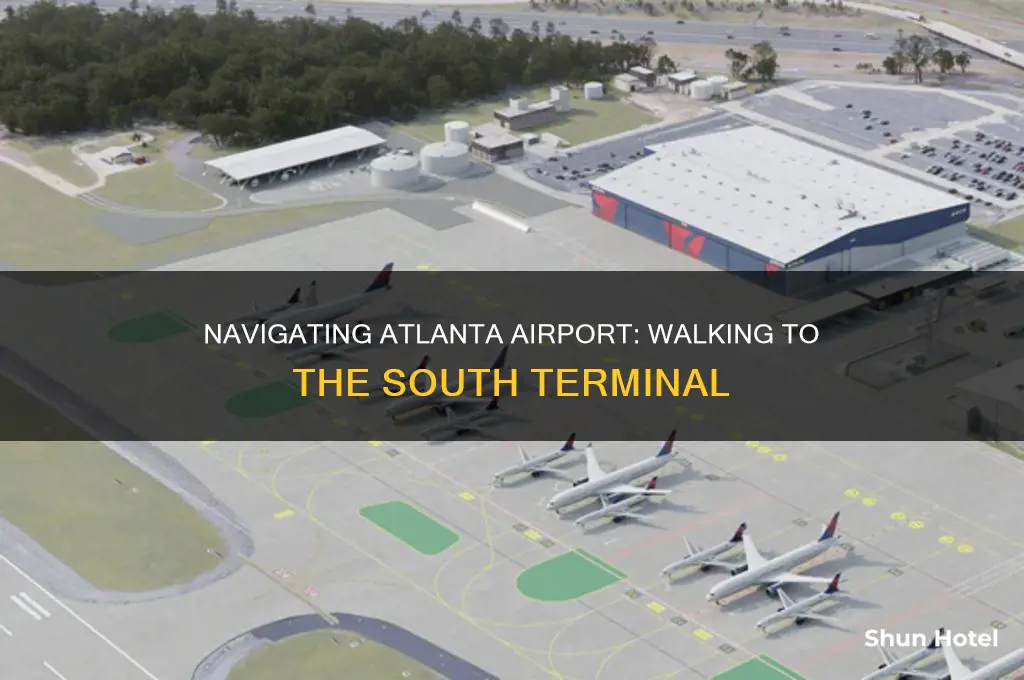 can you walk to the south terminal at atlanta airport