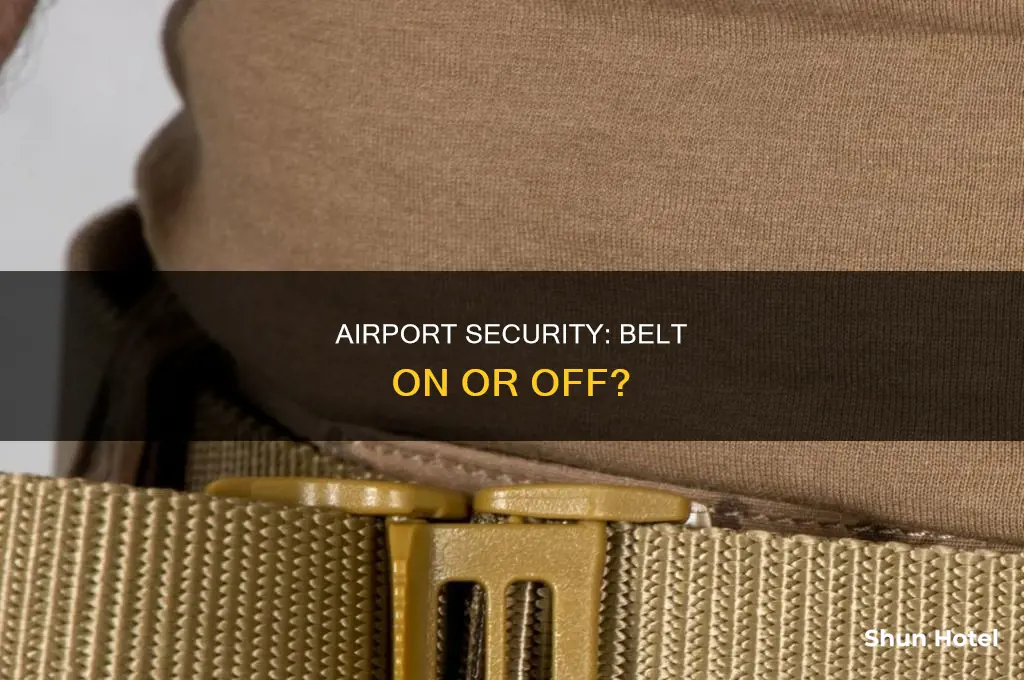 can you wear a belt through airport security x ray