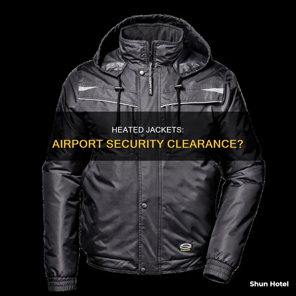 can you wear a heated jacket through airport security