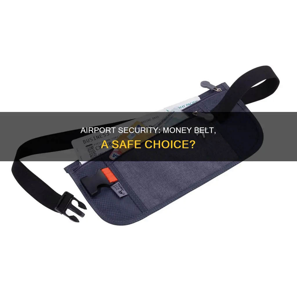 can you wear a money belt through airport security