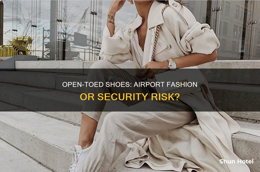 can you wear open toed shoes to the airport