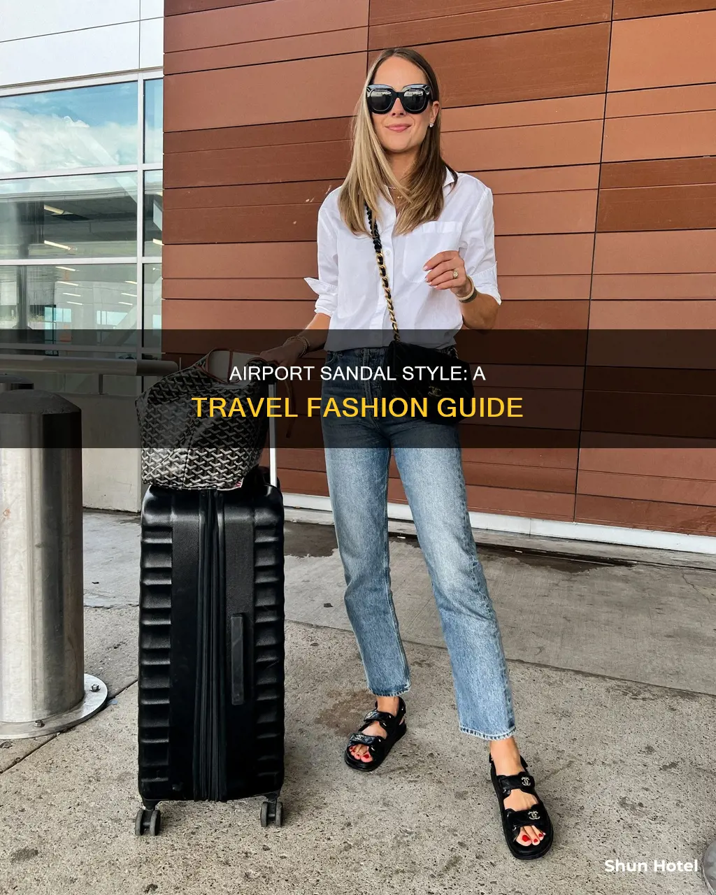 can you wear sandals to the airport