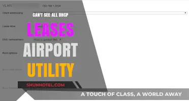 Troubleshooting Airport Utility: Missing DHCP Leases