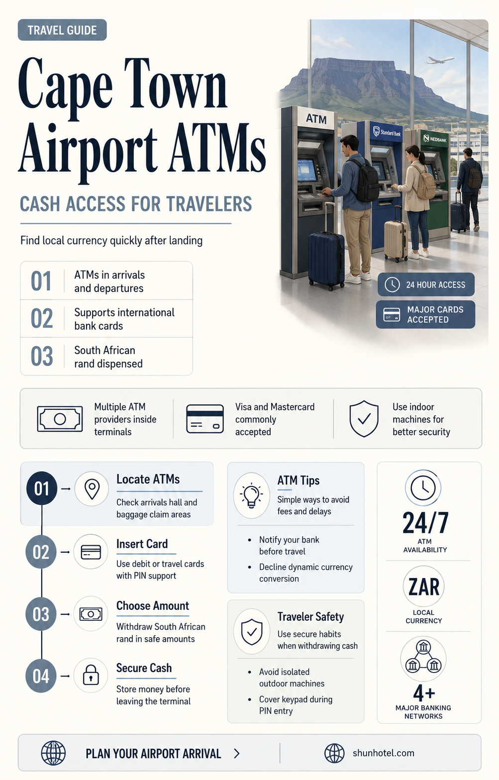 are there atms at cape town international airport