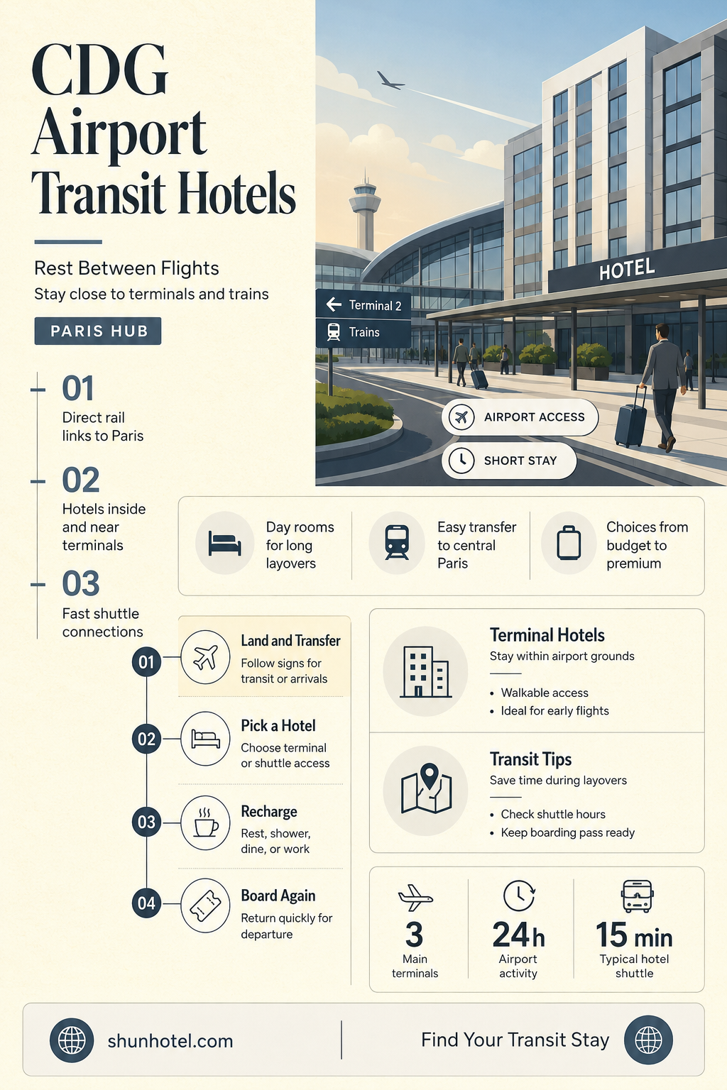 are there hotels in cdg airport