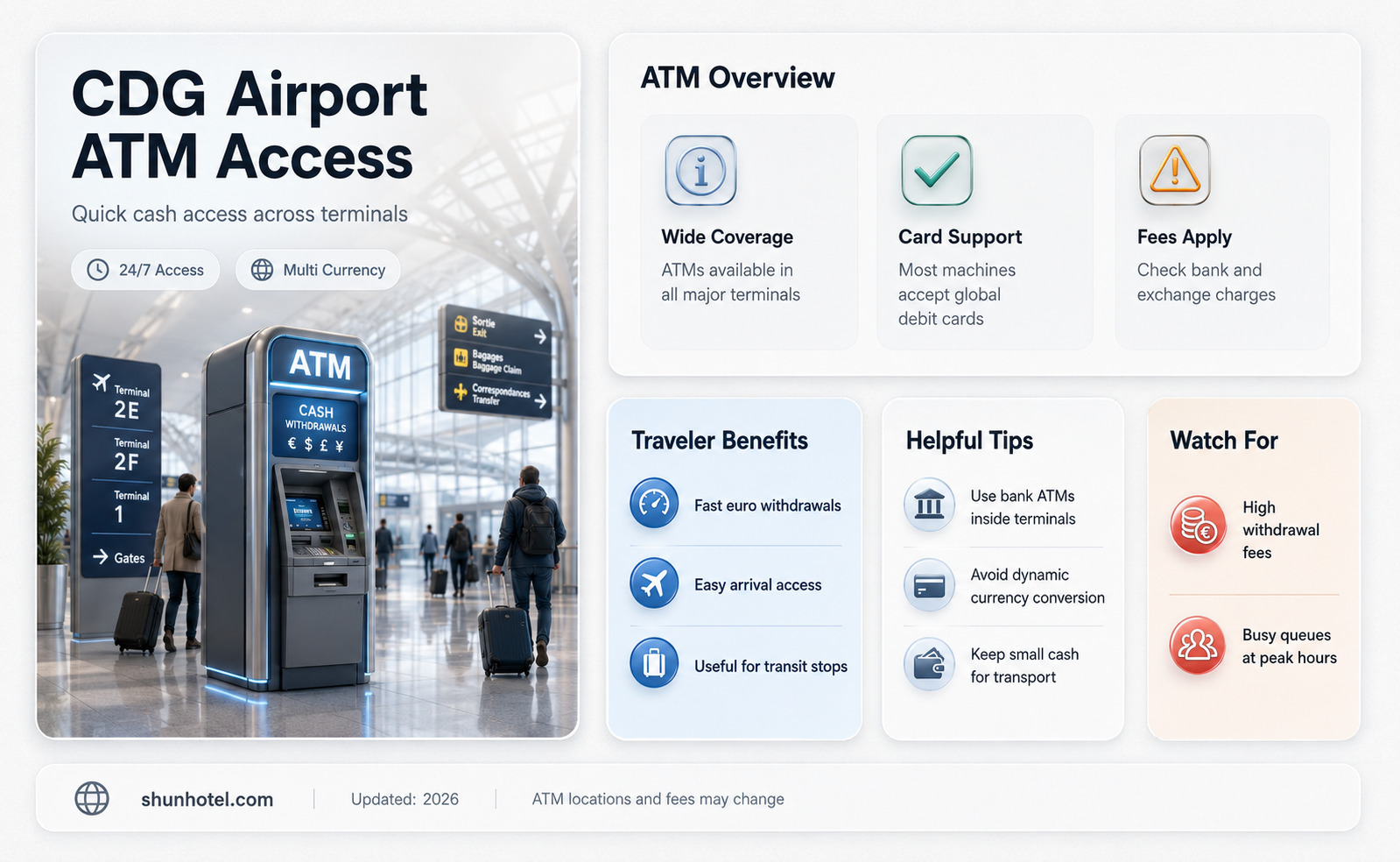 are there atms at cdg airport