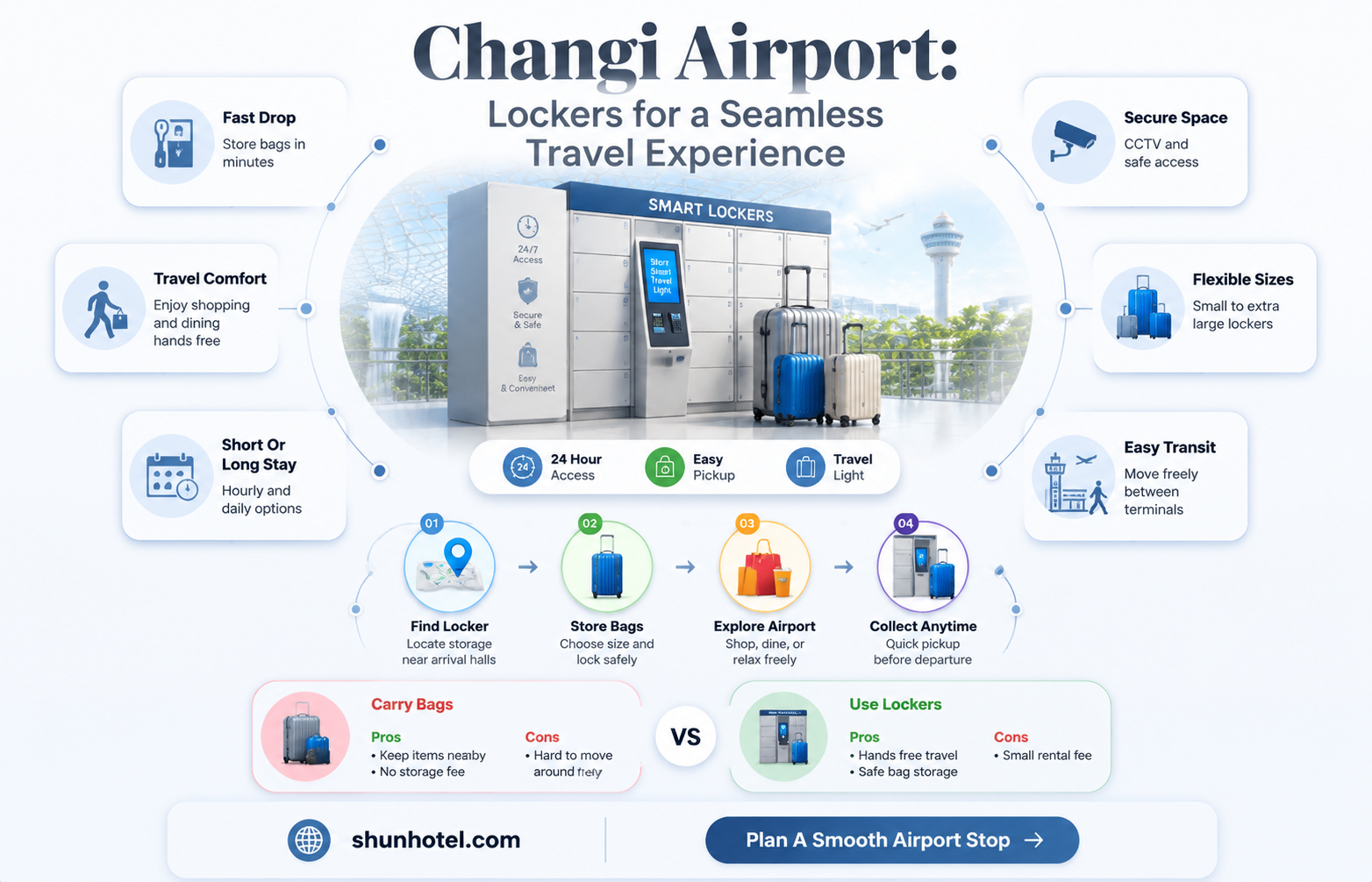 are there lockers at changi airport