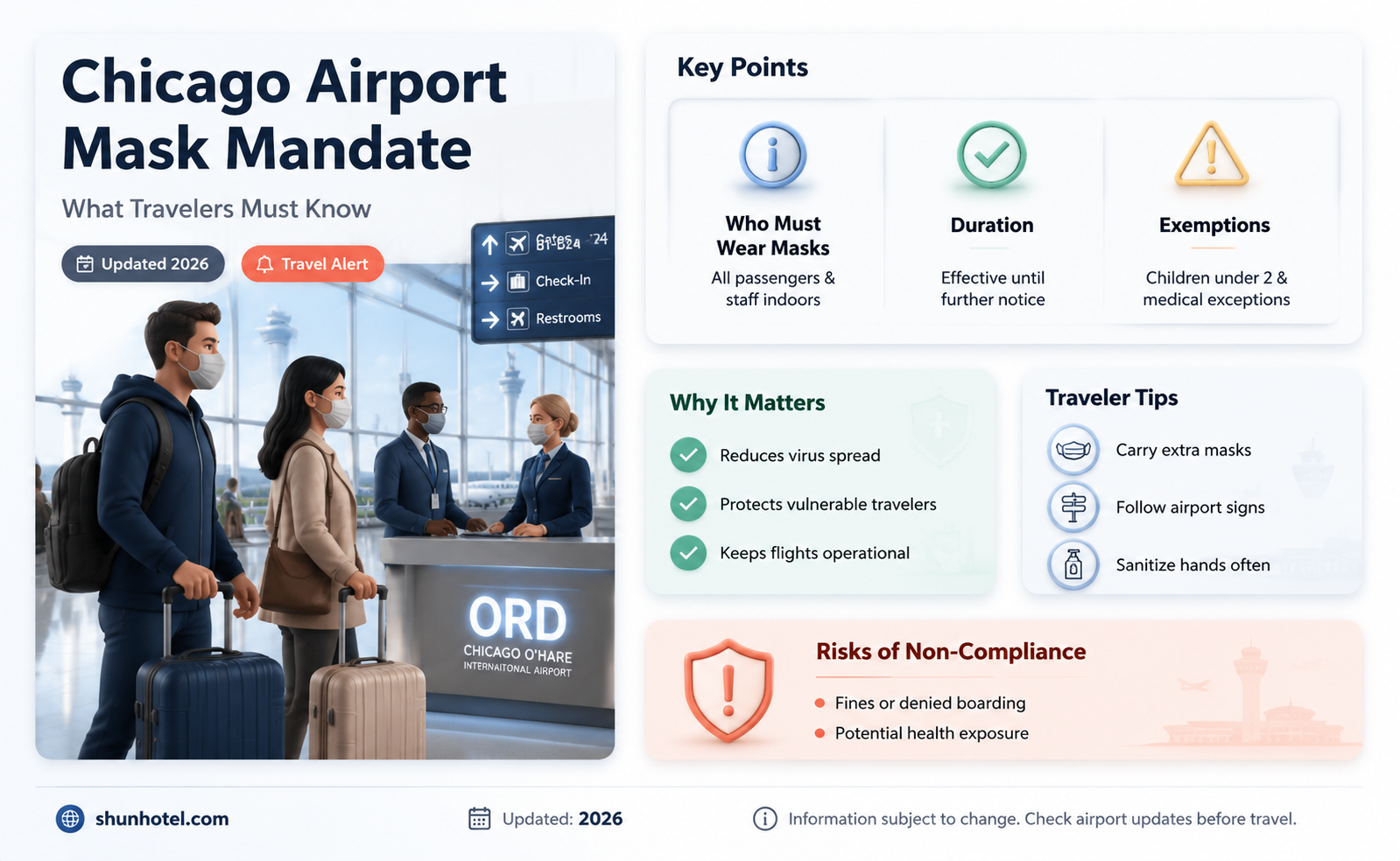 are masks required at chicago airport
