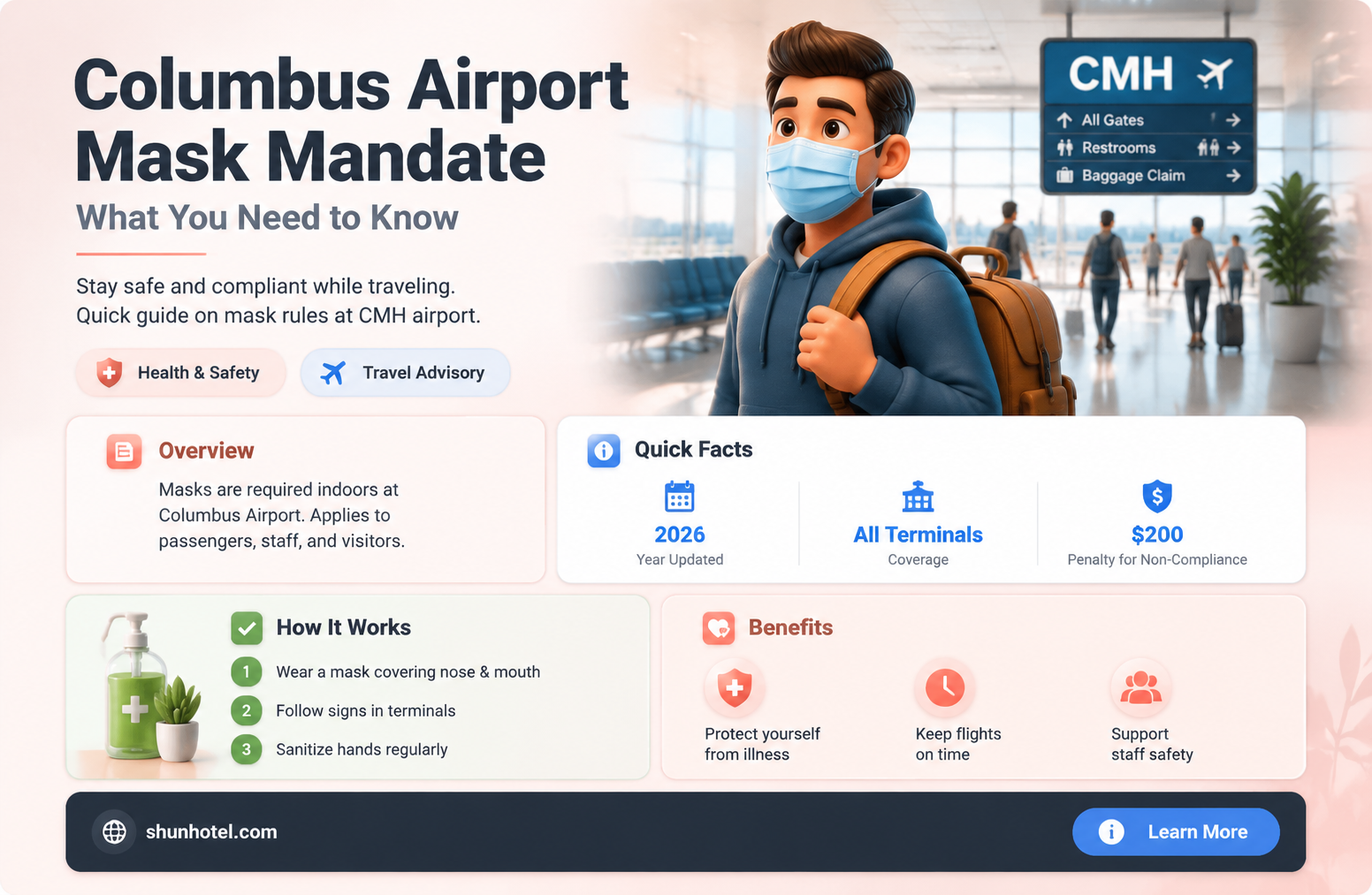 are masks required at columbus airport